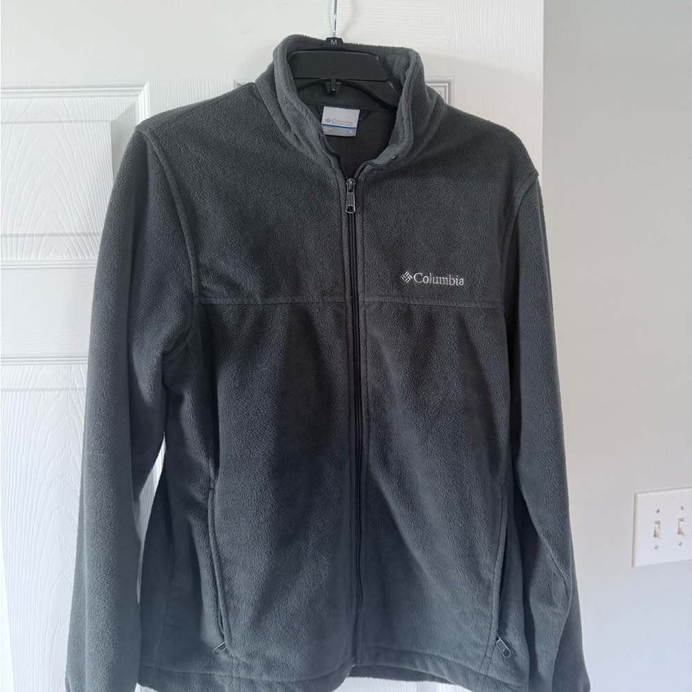 Columbia Charcoal Full-Zip Fleece Jacket